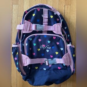 Pottery Barn kids monogram “Sofia” sz large backpack
